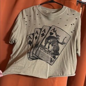 Graphic Olive Green T-Shirt